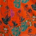 Printed Cotton - Robe - Hummingbirdin Orange or Navy Blue